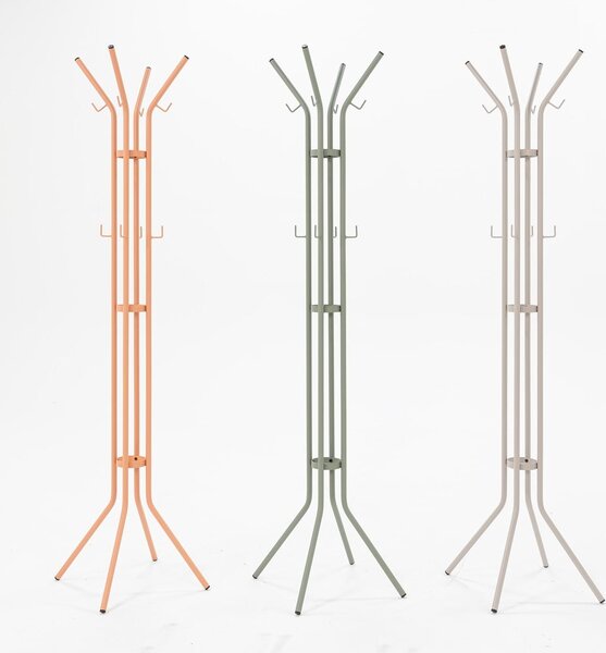 Appendiabiti verde polveroso in metallo ø 40x170 cm Jessy – Spinder Design