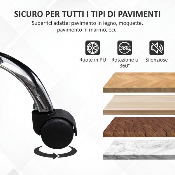 Icon Space Sedia da Ufficio Ergonomica Inclinabile Girevole con Poggiatesta in Tessuto Effetto Lino colore Beige