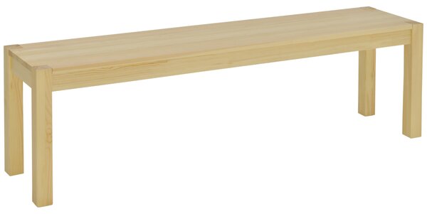 HOMCOM Panca da cucina in legno di pino per 3 Persone, 150Lx33x45cm, color legno