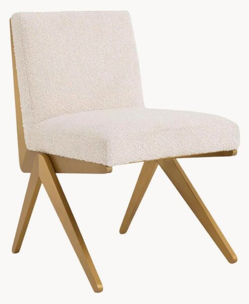 Sedia da pranzo in bouclé Fico