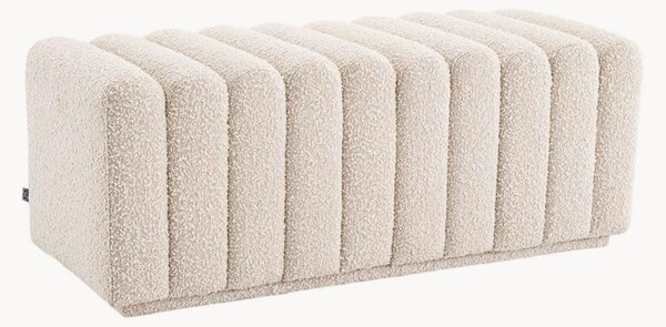 Panca imbottita in bouclé Bente