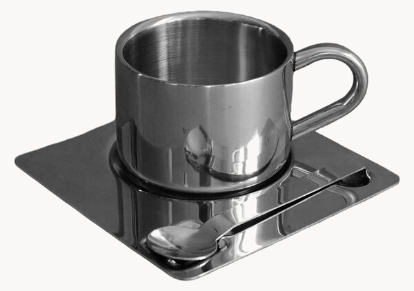 Set tazza con piattino e cucchiaino Shiloh, set da 3
