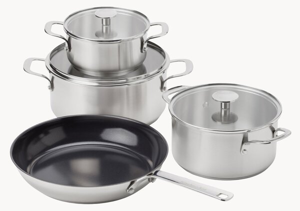 Batteria di pentole con rivestimento antiaderente KitchenAid, set da 7