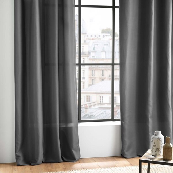 Tenda in microfibra antracite 140x280 cm Absolu - douceur d'intérieur