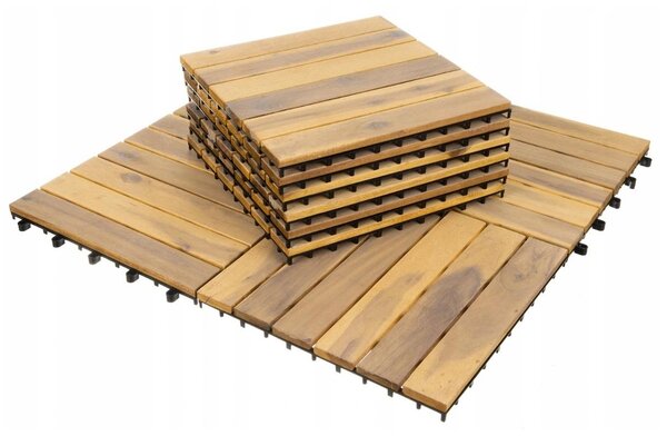 10x pavimenti in legno - pannelli per terrazze