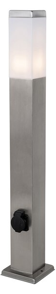 Lampada da esterno in acciaio 80 cm con portalampada IP44 - Malios
