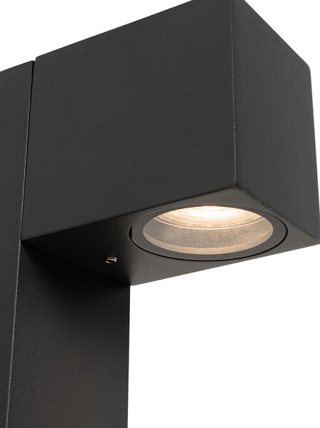 Lampada da terra per esterni industriale grigio scuro 80 cm IP44 - Baleno