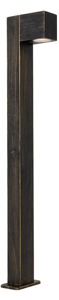 Lampada da esterno a stelo industriale oro anticato 80 cm IP44 - Baleno