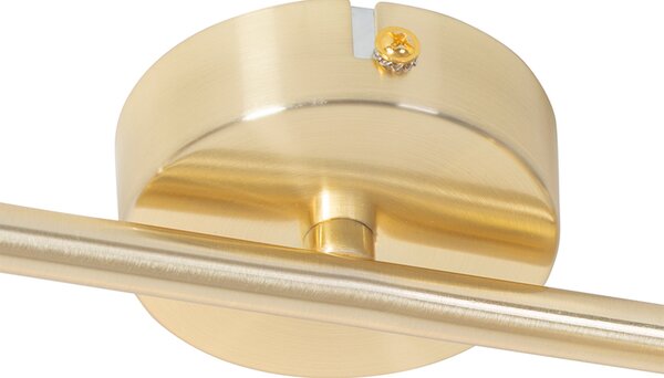 Plafoniera moderna ottone 2 luci orientabili - Jeana