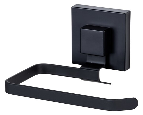Porta carta igienica autoportante in acciaio inox nero Quadro - Wenko