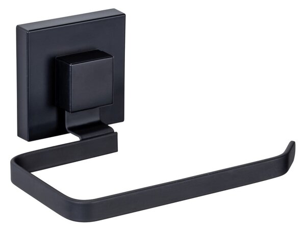 Porta carta igienica autoportante in acciaio inox nero Quadro - Wenko