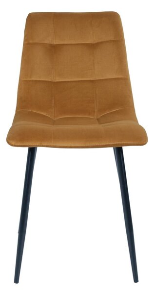 Sedie da pranzo in set gialle in imbottito 2 pz Middelfart – House Nordic