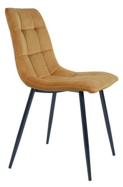 Sedie da pranzo in set gialle in imbottito 2 pz Middelfart – House Nordic