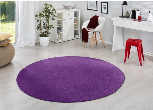 Tappeto rotondo viola scuro ø 133 cm Fancy - Hanse Home