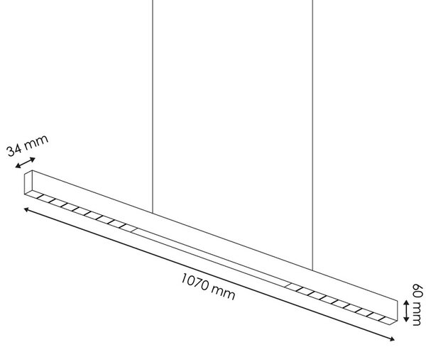 Lampadario Led da soffitto Vienna II Nero 40W Bianco neutro 4500K M LEDME
