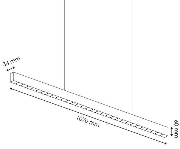 Lampadario Led da soffitto Vienna Nero 40W Bianco neutro 4500K M LEDME