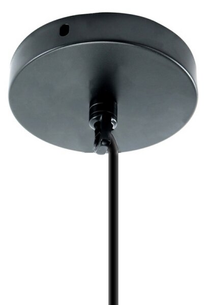 Lampadario da soffitto Ovest Nero e Marrone 1 x E27 M LEDME