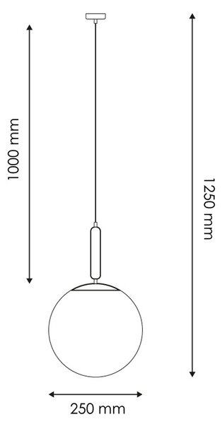 Lampadario da soffitto Luna Oro 1 x E27 M LEDME