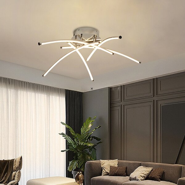 Lampadario Led da soffitto Aranha Bianco 78W Dimmerabile con temperatura colore regolabile con telecomando M LEDME