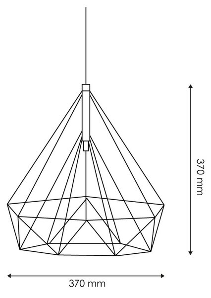 Lampadario da soffitto Gumi Rosa 1 x E27