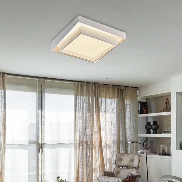 Lampadario Led da soffitto Ciran Bianco 120W Dimmerabile con temperatura colore regolabile con telecomando M LEDME
