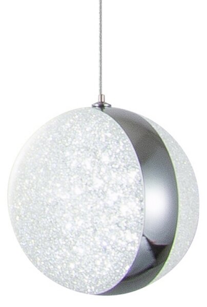 Lampadario Led da soffitto Bubbles Cromato 60W Dimmerabile con temperatura colore regolabile con telecomando M LEDME