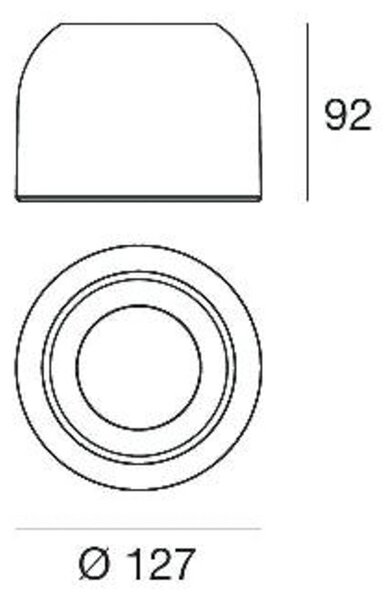 Linea Light Outlook S Faretto a LED, bianco, alluminio, vetro, dimmerabile