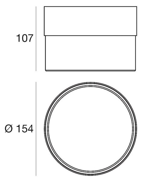 Linea Light Plafoniera LED Crumb, bianco, Ø 15,4 cm, ferro, vetro