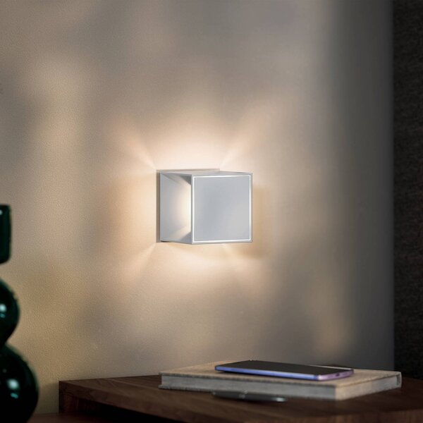 Sigor Nutalis mini lampada da tavolo LED ricaricabile, grigio nebbia, IP54