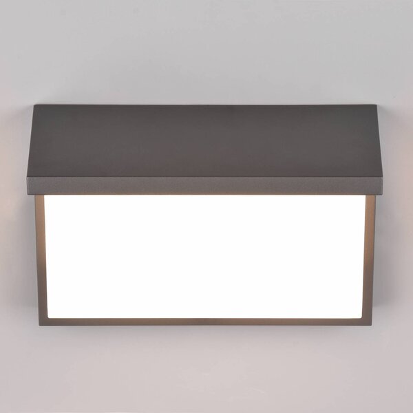 Trio Lighting Applique LED esterni Nestos sensore movimento IP54, Nero, Alluminio, Moderno
