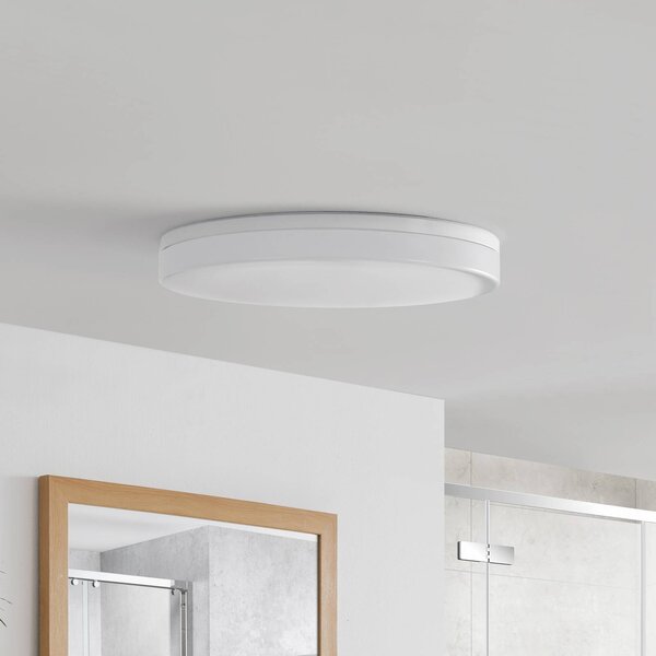 Plafoniera a LED Wynion PRIOS, dimmerabile, Bianco / Opale, Bagno, Plastica, Moderno, Plafoniera LED