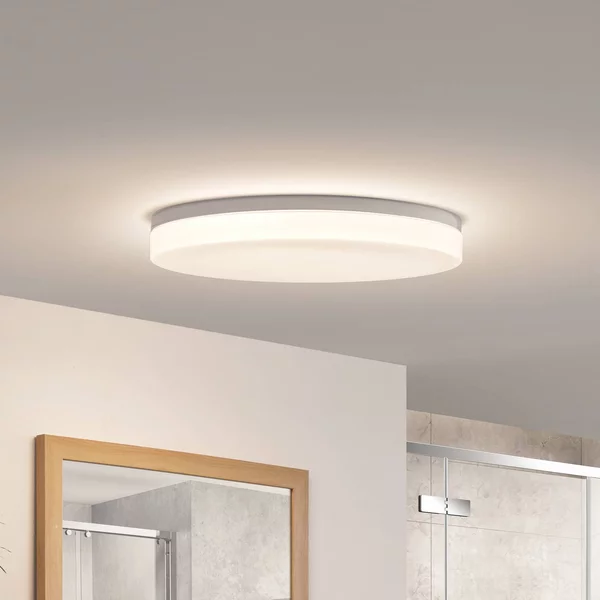 Plafoniera a LED Wynion PRIOS, dimmerabile, Bianco / Opale, Bagno, Plastica, Moderno, Plafoniera LED