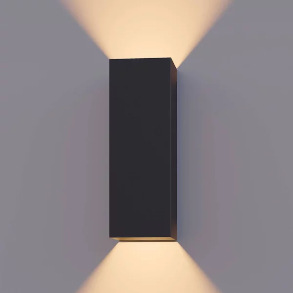 Calex Applique da esterni a LED Rectangle, Nero, Alluminio, Moderno, Applique LED da esterni