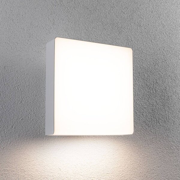 Paulmann applique da esterno LED Azalena, sensore, bianco Azalena, Bianco / Opale, Alluminio