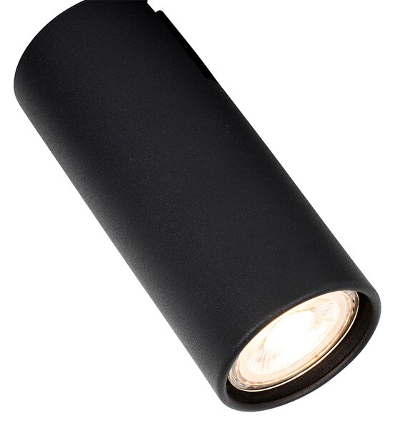 Faretto da soffitto moderno nero a 2 luci orientabili - Renna
