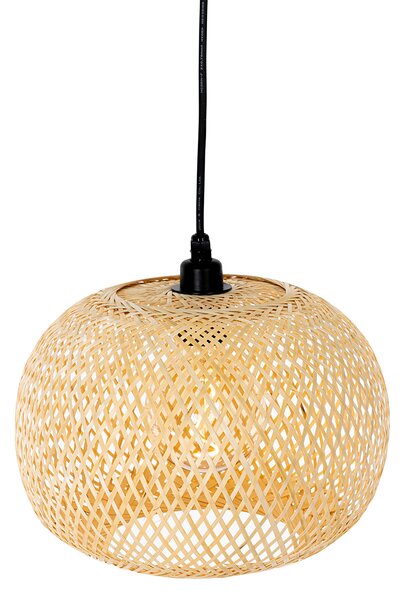 Lampada a sospensione da esterno orientale in bambù a 3 luci IP44 - Rafael