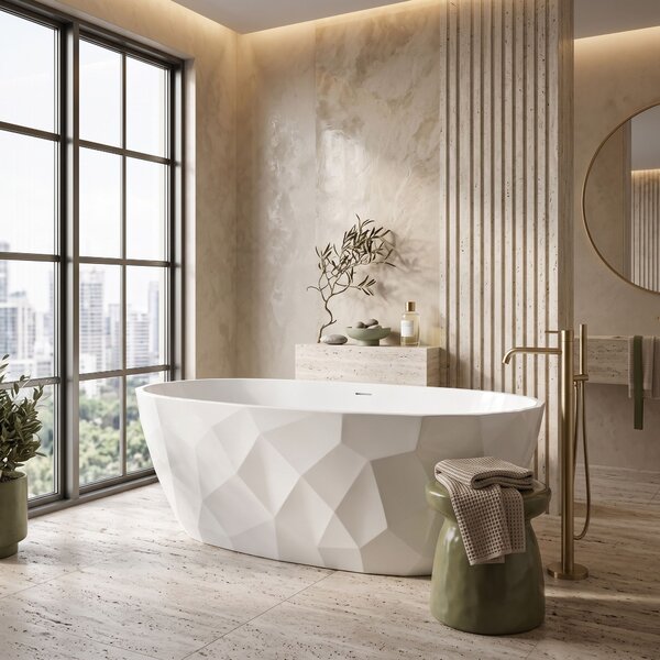 Vasca bagno da terra Rea Celia 170