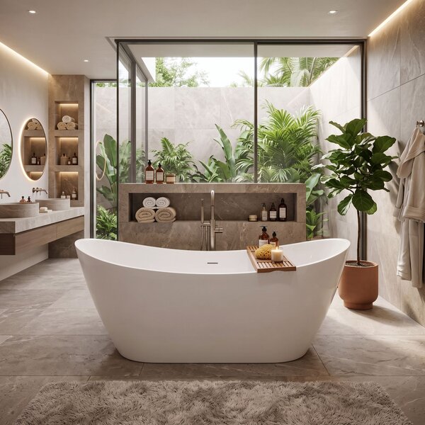Vasca bagno da terra Rea Ferrano 180