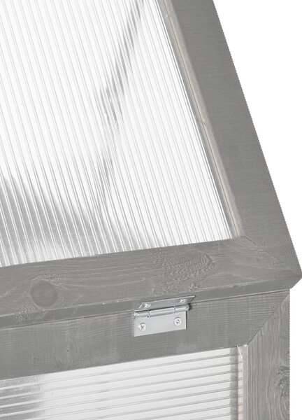 Outsunny Serra Trasparente per Esterni con 2 Ripiani Inseribili e Rimovibili, in Legno e Policarbonato, 58x44x78 cm | Aosom Italy