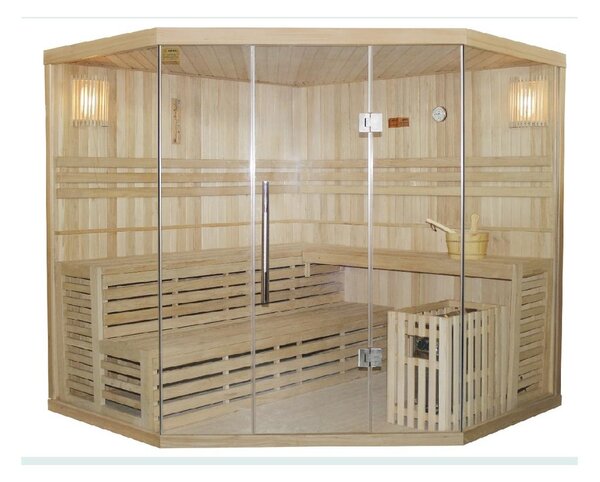 Sauna Finlandese Tradizionale angolare 4 o 5 posti Gamma Prestige - IMATRA
