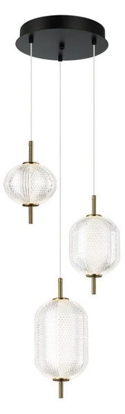 Lampadario LED su cavo PELLUCID LED/20W/230V bronzo/nero