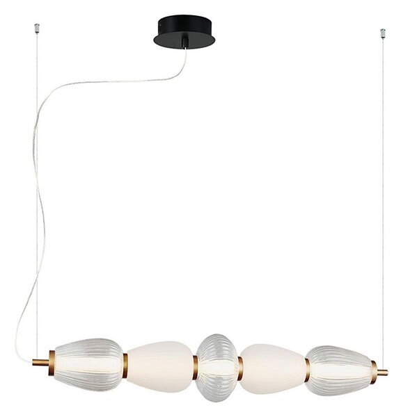 Lampadario LED su cavo SHINY LED/23W/230V bianco/oro