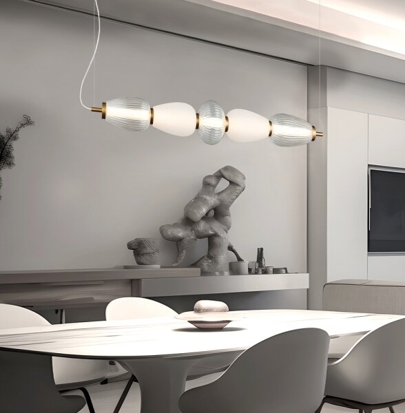 Lampadario LED su cavo SHINY LED/23W/230V bianco/oro