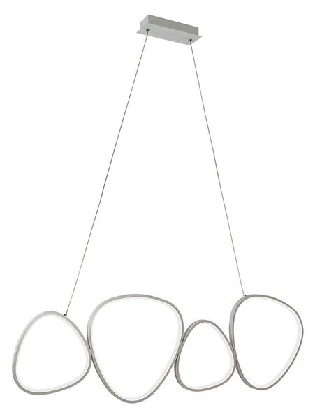 Lampadario LED a sospensione con cavo HELIX LED/50W/230V argento