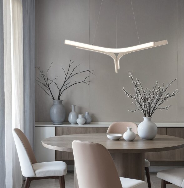 Lampadario LED sospeso con cavo ALTA LED/30W/230V, argento
