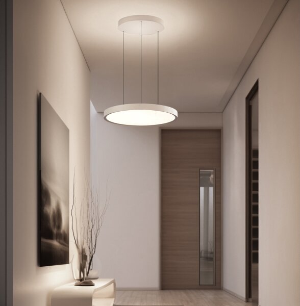 Lampadario LED a cavo DENVER LED/76W/230V beige