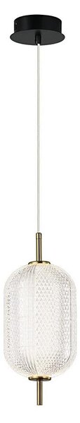 Lampadario LED sospeso a cavo PELLUCID LED/11W/230V oro/trasparente