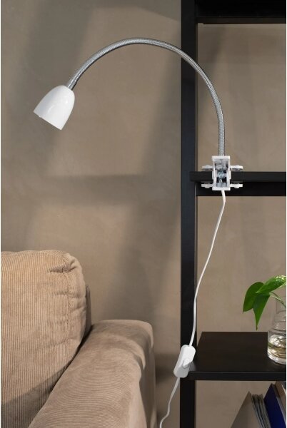 Markslöjd 106091 - Lampada da tavolo LED con morsetto TULIP LED/3W/230V bianca