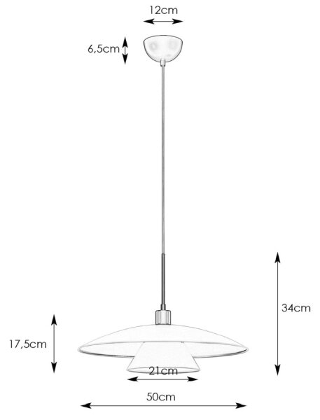 Markslöjd 108430 - Lampadario a sospensione con filo MILLINGE 1xE27/40W/230V bianco