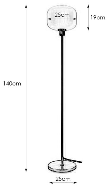 Markslöjd 108054 - Lampada da terra SOBER 1xE27/40W/230V ottone